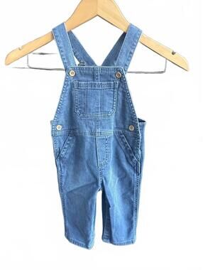 Carter's Classic jean Blue Denim Overalls for Kids 12 months Boys girls Infant